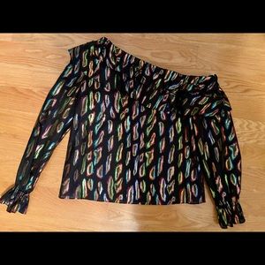 NWT Rachel Zoe one shoulder top